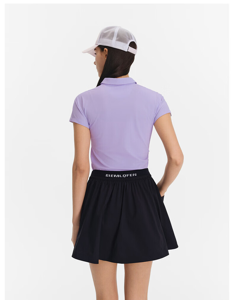 Biyinlefen Golf [Cooling Fine Bead Texture] 2026 Spring New Women's Sports Casual Stretch Comfortable Short Sleeve Polo Shirt 8